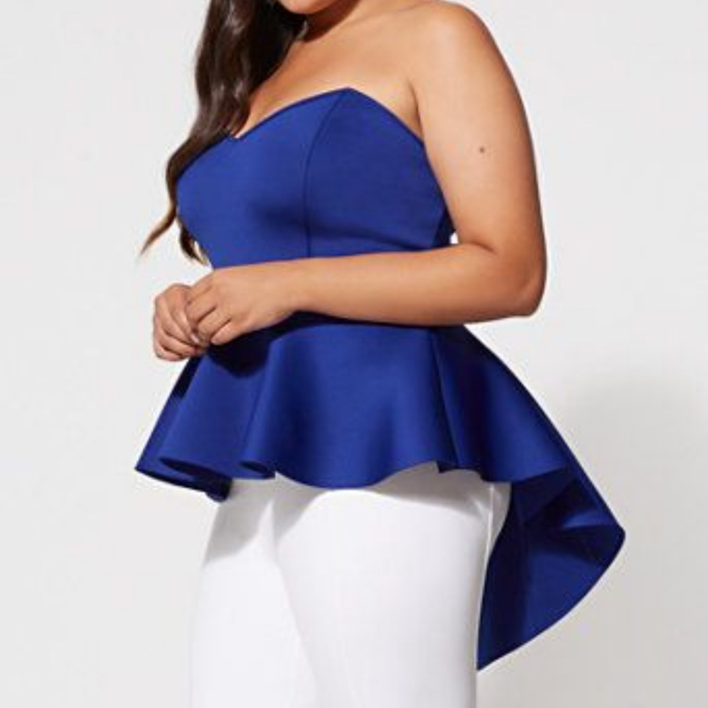 Strapless Sweetheart Hi-Low